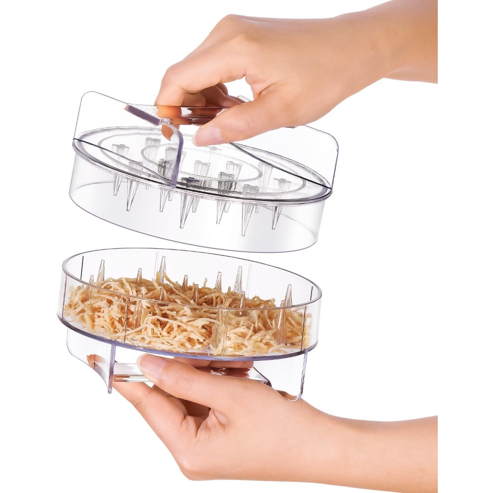 Meal Prep Pork - เครื่องมือฉีกเนื้อไก่แบบกันลื่น ดีไซน์โปร่งใส มองเห็นได้ชัดเจน ฉีกเนื้อได้อย่างรวดเร็วและง่ายดาย สำหรับเนื้ออกไก่ เนื้อวัว