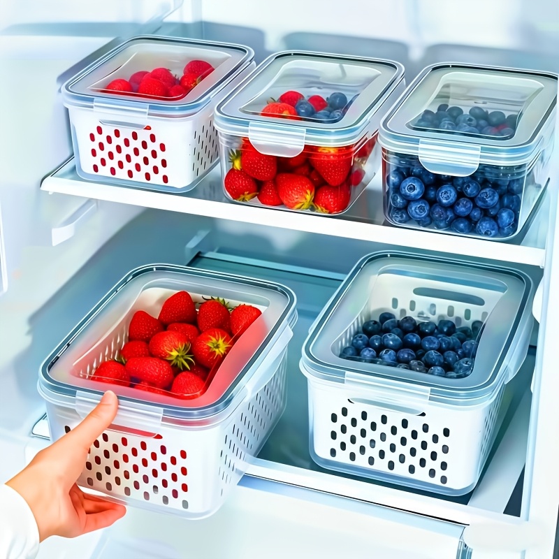 Meal Prep Dinners - 4 ชิ้น/ชุด กล่องเก็บอาหารป้องกันการรั่วซึม-กล่องเตรียมอาหารแบบซ้อนได้-เหมาะสำหรับผลไม้ ผัก เนื้อสัตว์ และธัญพืช