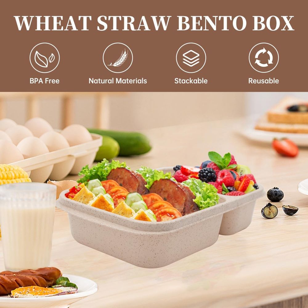 กล่องอาหารกลางวันเบนโต 4 แพ็ค, - Meal Prep Lunch บทวิจารณ์และราคา