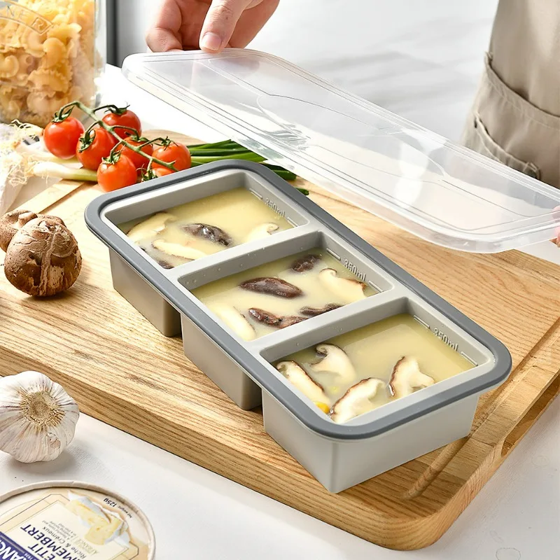 ถาดซิลิโคนสำหรับแช่แข็งซุป น้ำ - Meal Prep Freezer บทวิจารณ์และราคา