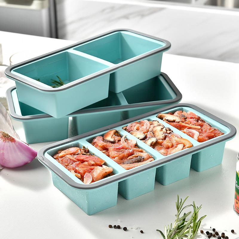 แม่พิมพ์น้ำแข็งก้อนใหญ่ - ถาดซ - Meal Prep Freezer บทวิจารณ์และราคา