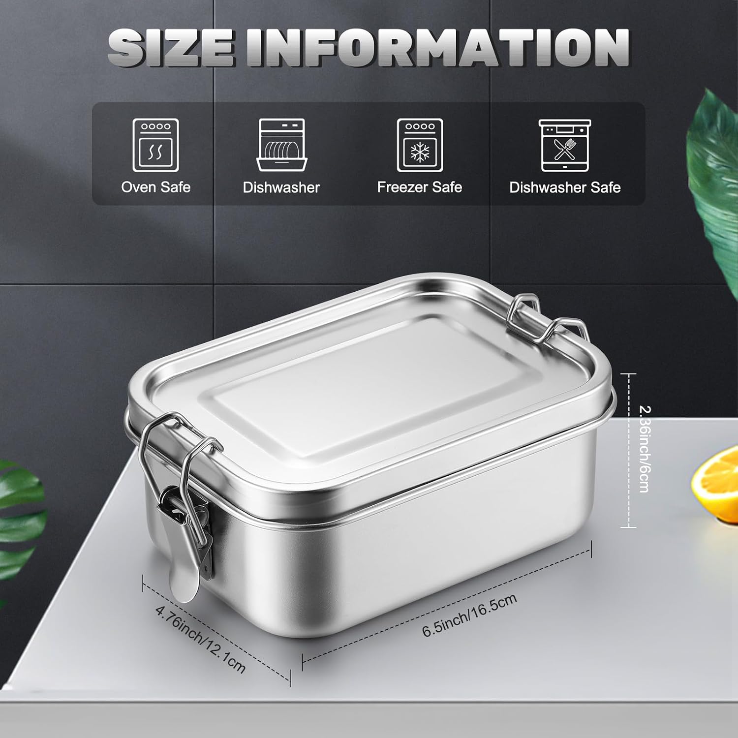 ภาชนะเก็บอาหารสแตนเลสพร้อมฝาปิ - Meal Prep Dinners บทวิจารณ์และราคา