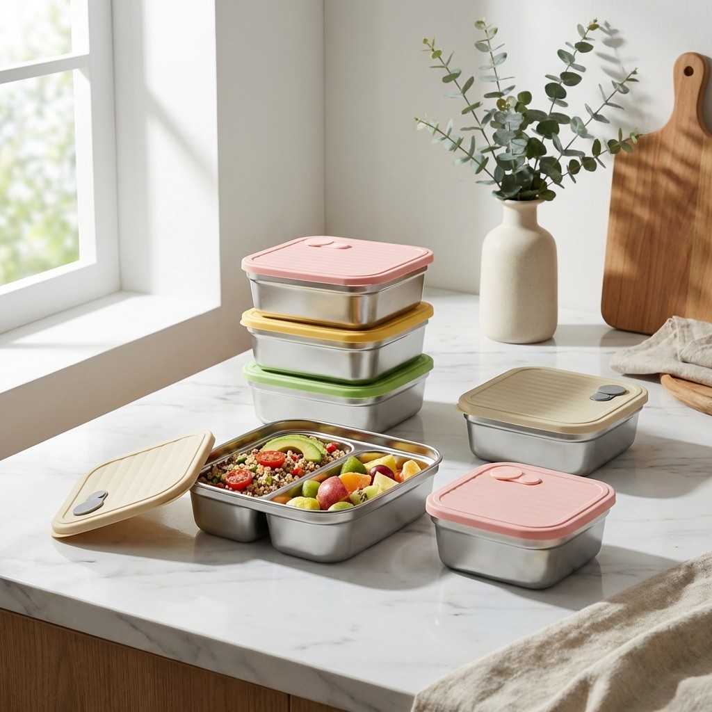 ภาชนะเก็บผักผลไม้แบบวางซ้อนกัน - Meal Prep Freezer บทวิจารณ์และราคา