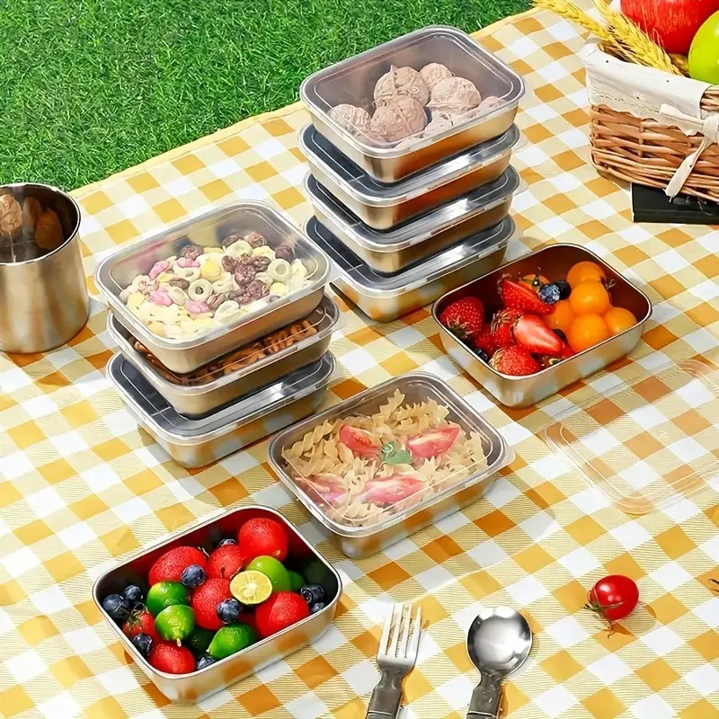 กล่องเก็บอาหารสแตนเลส 5 ชิ้น ก - Meal Prep Dinners บทวิจารณ์และราคา