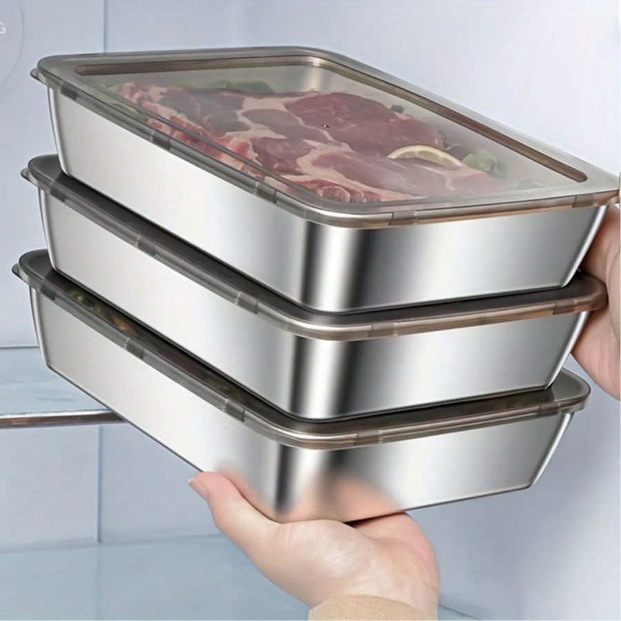ชุดภาชนะเก็บอาหารสแตนเลส 6 ชิ้ - Meal Prep Easy บทวิจารณ์และราคา