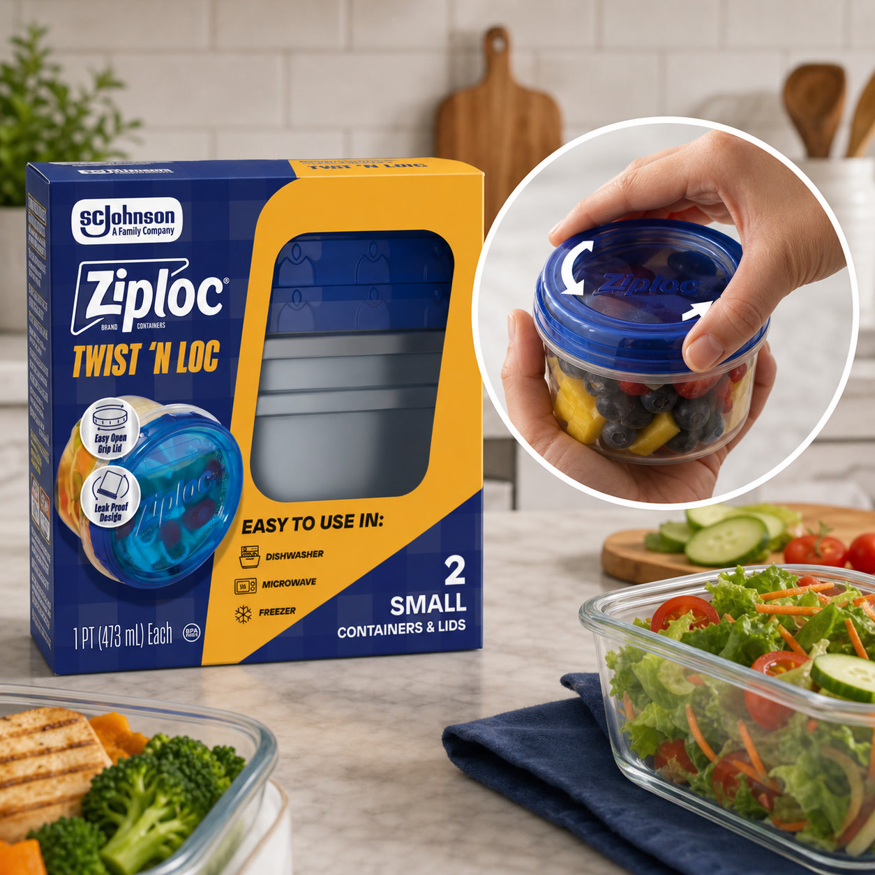 ภาชนะเก็บอาหารขนาดเล็ก 2 ชิ้น  - Meal Prep Lunch บทวิจารณ์และราคา