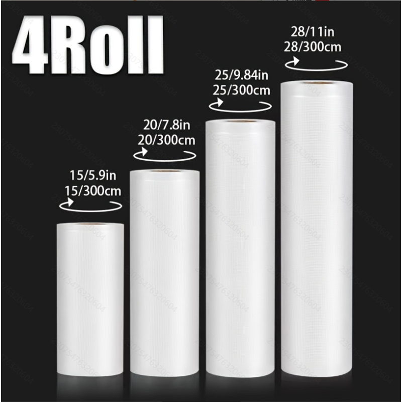 ถุงซีลสูญญากาศ 4 ชิ้น: 4 ม้วน  - Meal Prep Co บทวิจารณ์และราคา