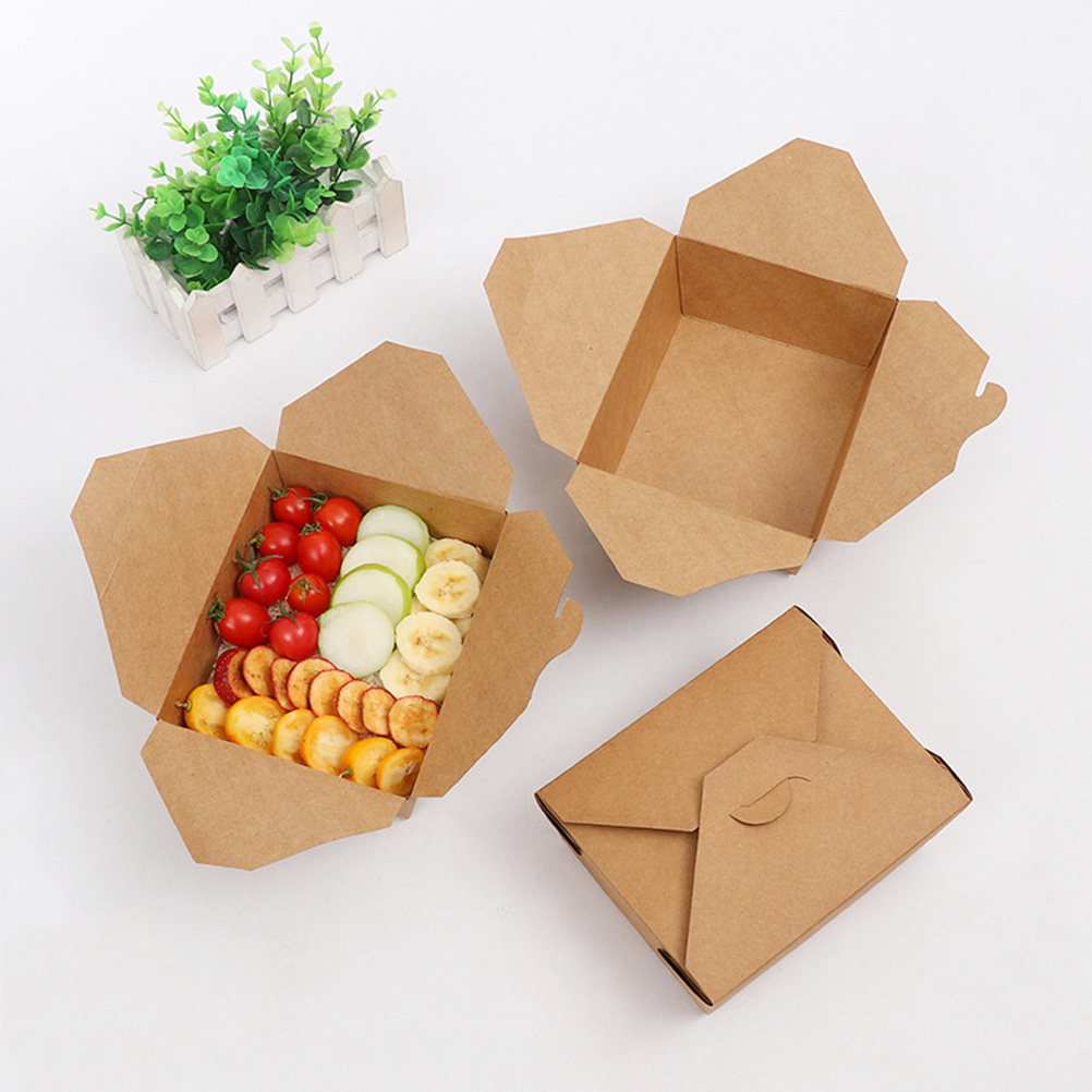 กล่องใส่อาหารกระดาษคราฟท์ 20 ช - Meal Prep Delivery บทวิจารณ์และราคา