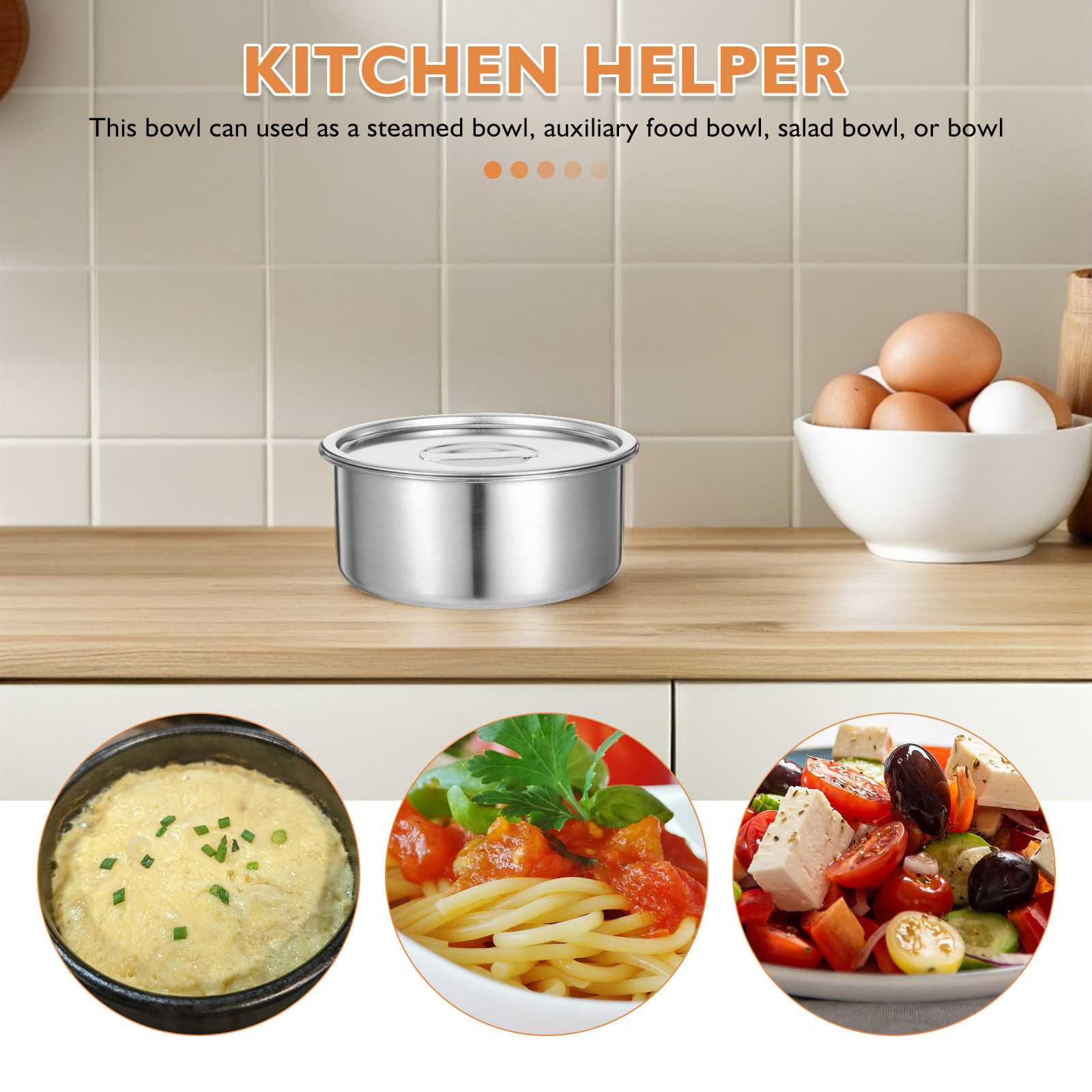 ชามไข่นึ่งสแตนเลส 14 ซม. พร้อม - Meal Prep Eggs บทวิจารณ์และราคา