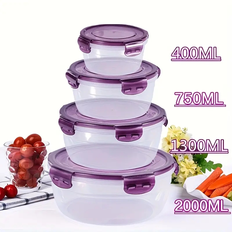 ภาชนะเก็บอาหารพลาสติก 4 ชิ้น ก - Meal Prep Box บทวิจารณ์และราคา