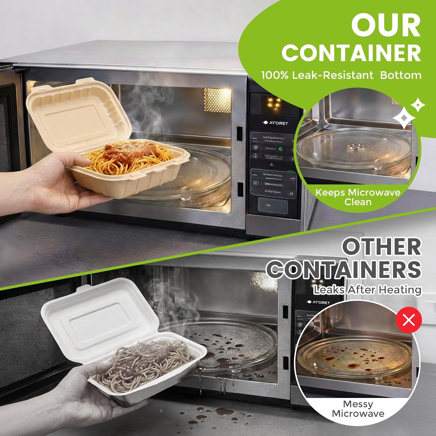 กล่องใส่อาหารแบบฝาพับขนาด 16 อ - Meal Prep Dinners บทวิจารณ์และราคา