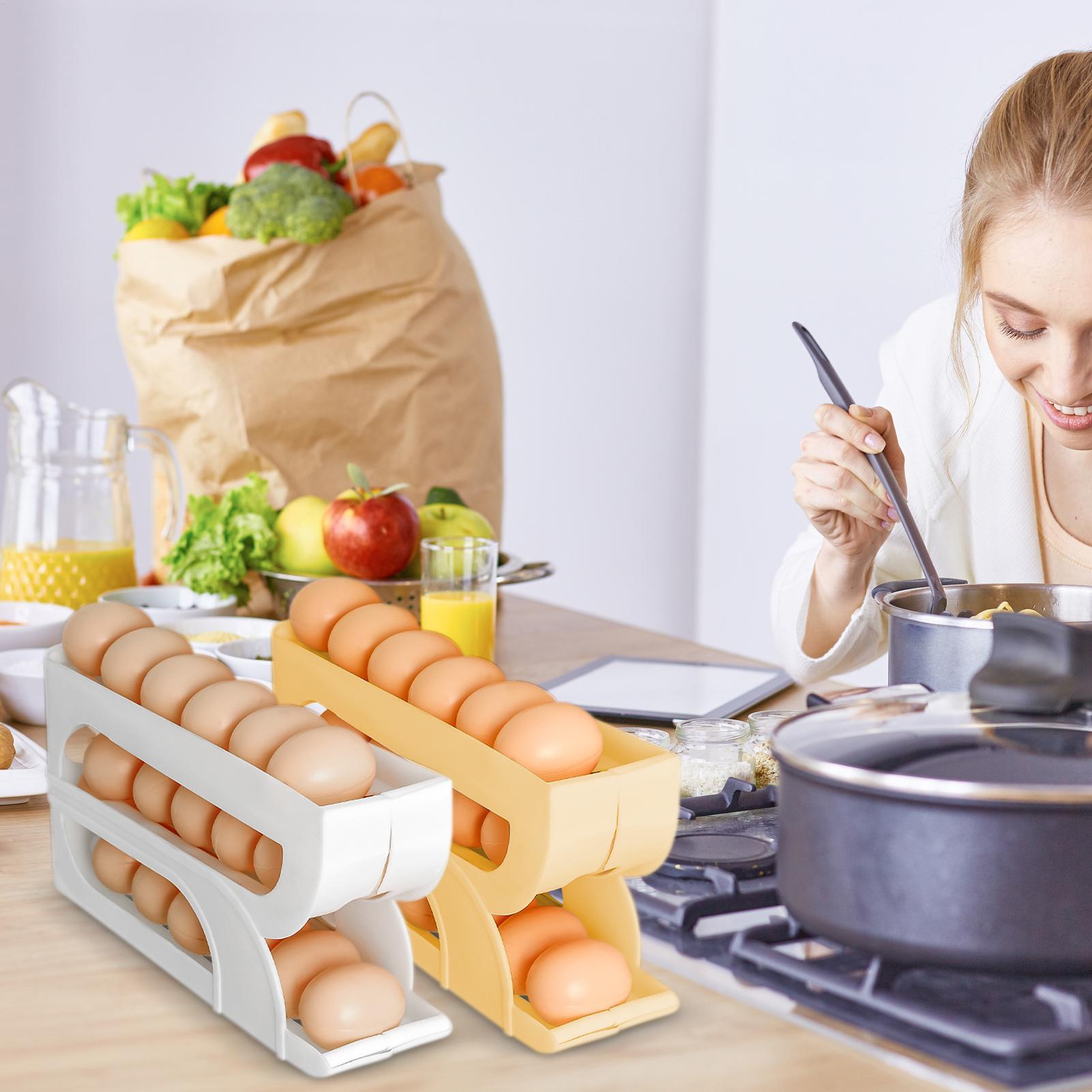 ที่วางไข่สำหรับตู้เย็น 3 ชั้น  - Meal Prep Eggs บทวิจารณ์และราคา