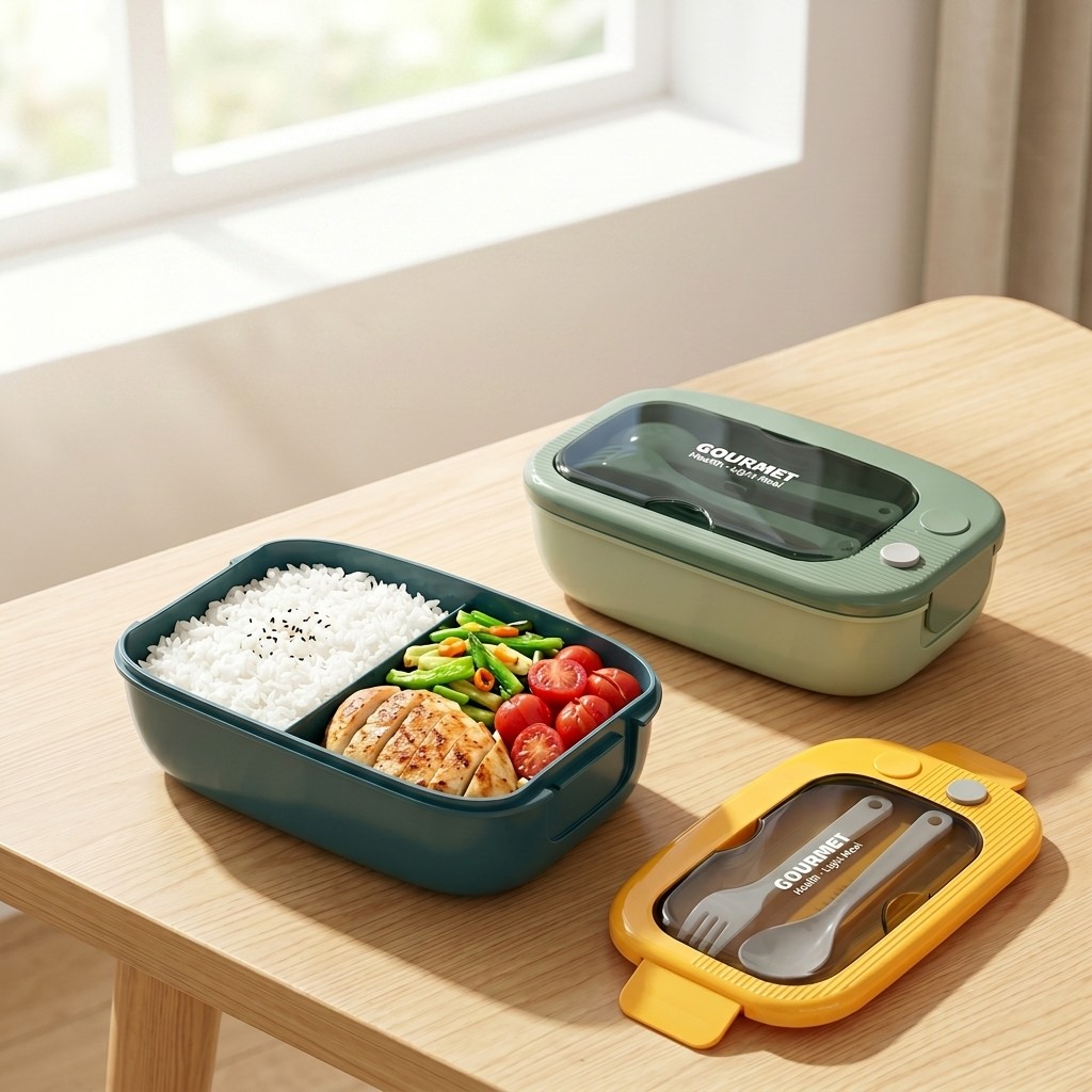 กล่องเบนโตพลาสติกสำหรับไมโครเว - Meal Prep Dinners บทวิจารณ์และราคา