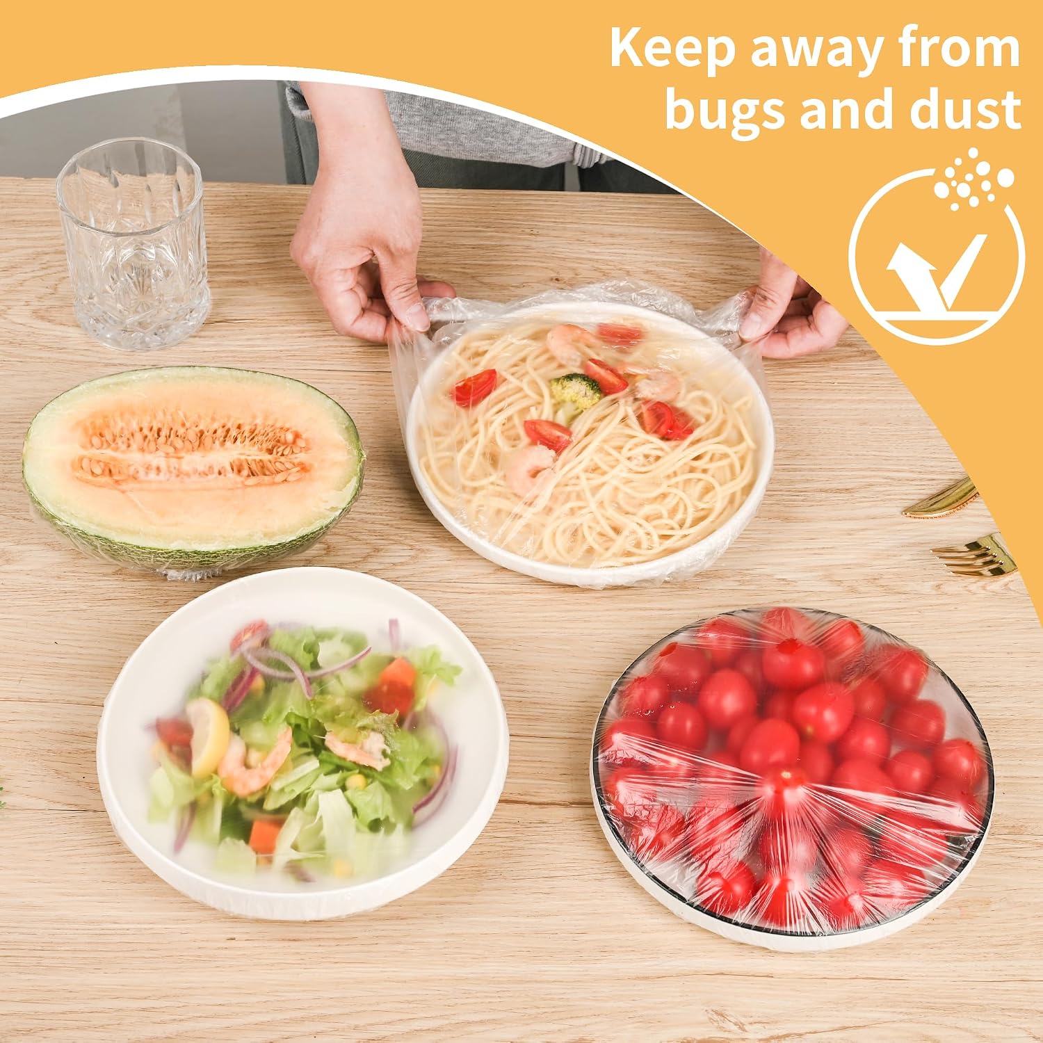 พลาสติกแรปยืดหยุ่นขนาดใหญ่สำหร - Meal Prep Dinners บทวิจารณ์และราคา