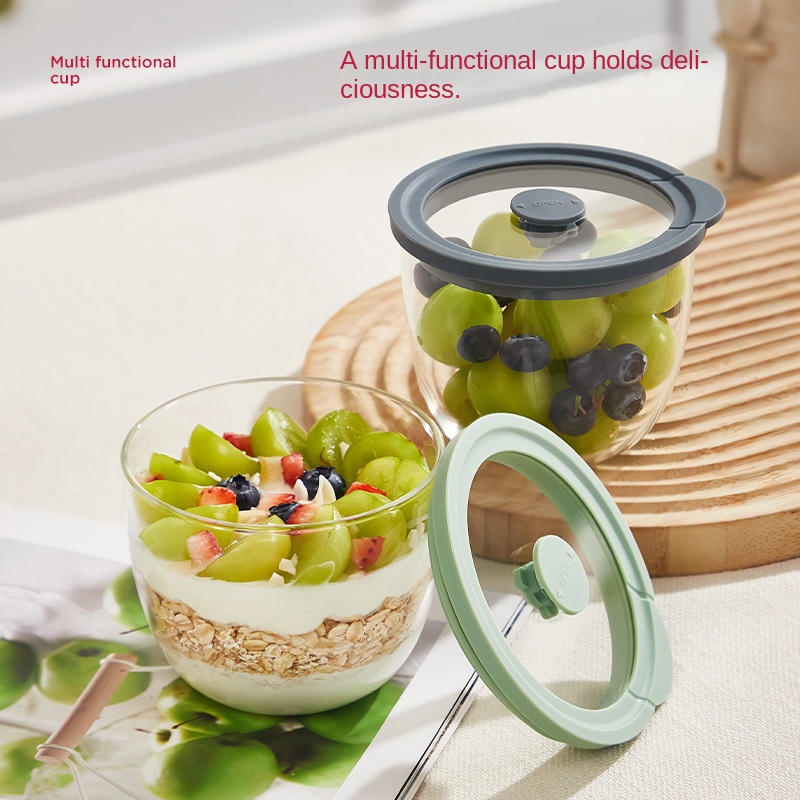 ภาชนะแก้วสำหรับโอ๊ตมีลแบบแช่ข้ - Meal Prep Yogurt Parfait บทวิจารณ์และราคา