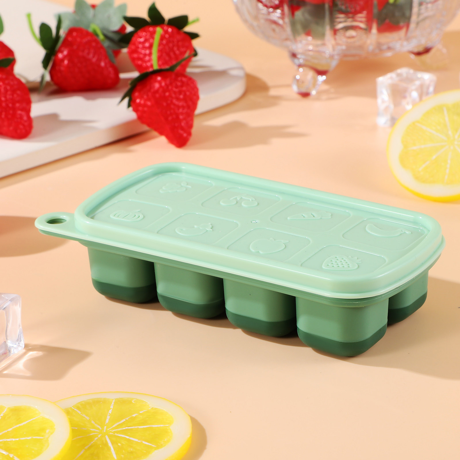 ถาดทำน้ำแข็งซิลิโคนพร้อมฝาปิด  - Meal Prep Easy บทวิจารณ์และราคา